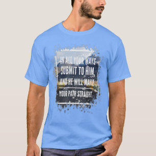 Camiseta Que Dios dirija tu camino hacia la Biblia cristian