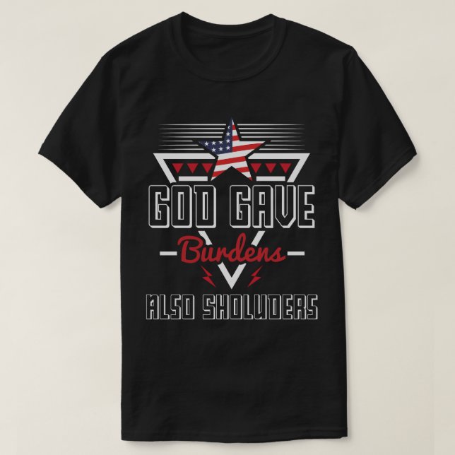 Camiseta Que Dios también pague cargas (Diseño del anverso)