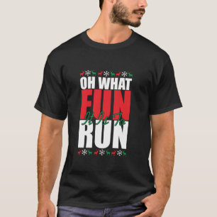 Camiseta Qué Diversión Es Ejecutar Xmas Santa Runner Gracio