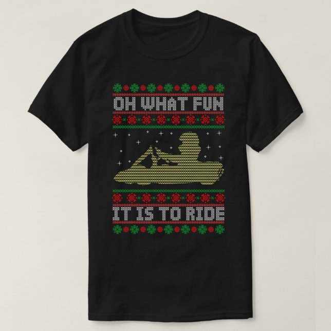 Camiseta Qué Diversión Es Pasar Por El Regalo De Los Navida (Diseño del anverso)
