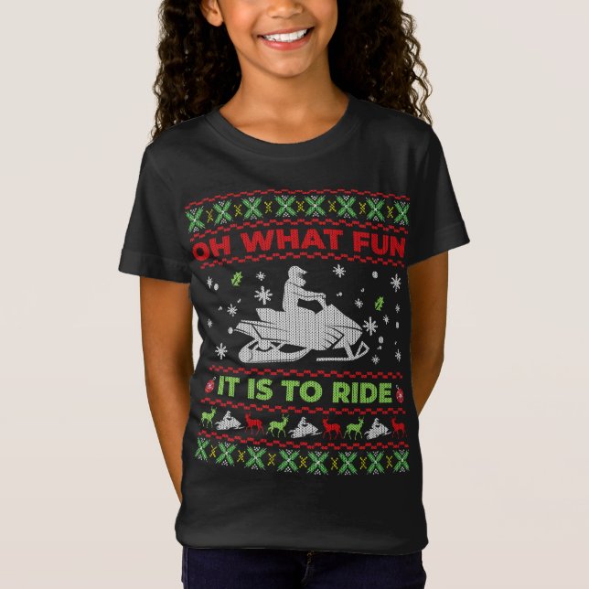 Camiseta Qué Diversión Es Pasar Por La Fea Christma De Las  (Anverso)