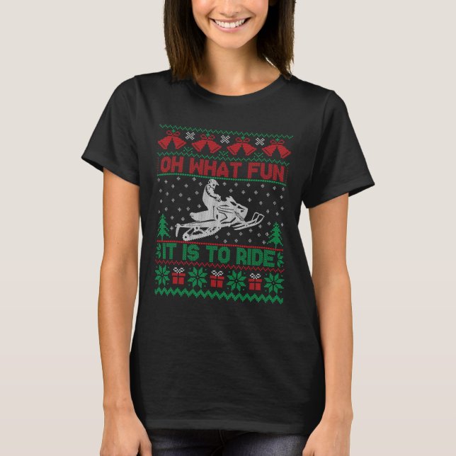 Camiseta Qué Diversión Es Pasar Por La Fea Christma De Las  (Anverso)