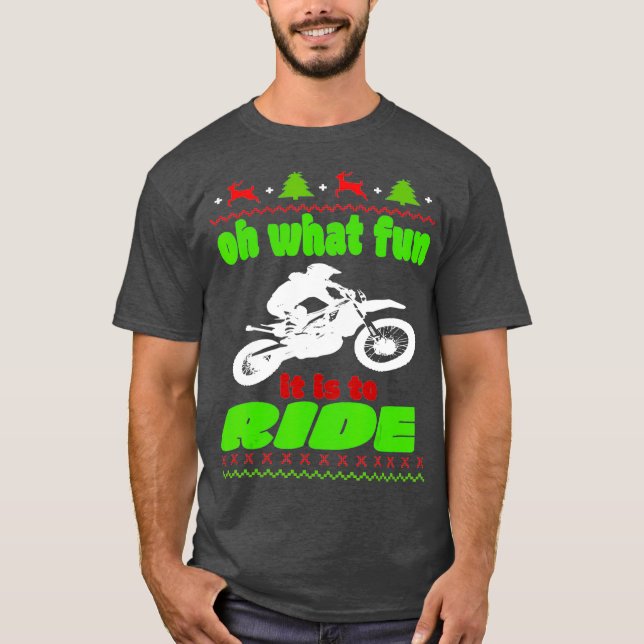 Camiseta Qué Diversión Es Pasar Por Motocross OffRoading (Anverso)