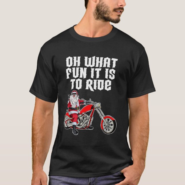 Camiseta Qué Diversión Es Pasar Por Santa Claus En Una Auto (Anverso)