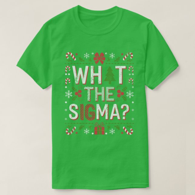 Camiseta Qué divertida Santa Cláusula Sigma Alpha X-Mas (Diseño del anverso)