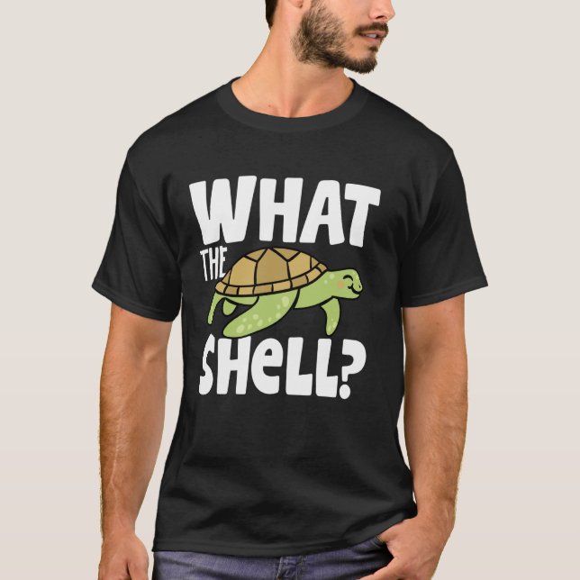 Camiseta Qué divertida Tortuga What the Shell  1 (Anverso)