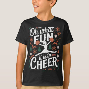 Camiseta Qué divertido es animar feas porristas de Navidad
