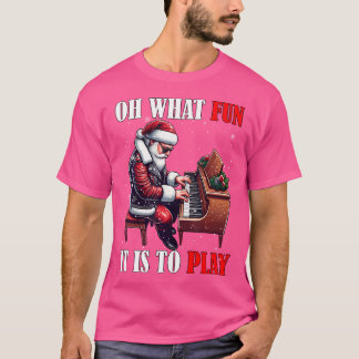 Camiseta Qué divertido es jugar a Santa Claus tocando P
