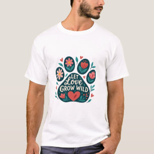Camiseta Que el amor crezca la flor salvaje