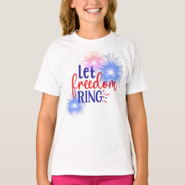 Camiseta Que el Anillo de la Libertad Fuegos artificiales R