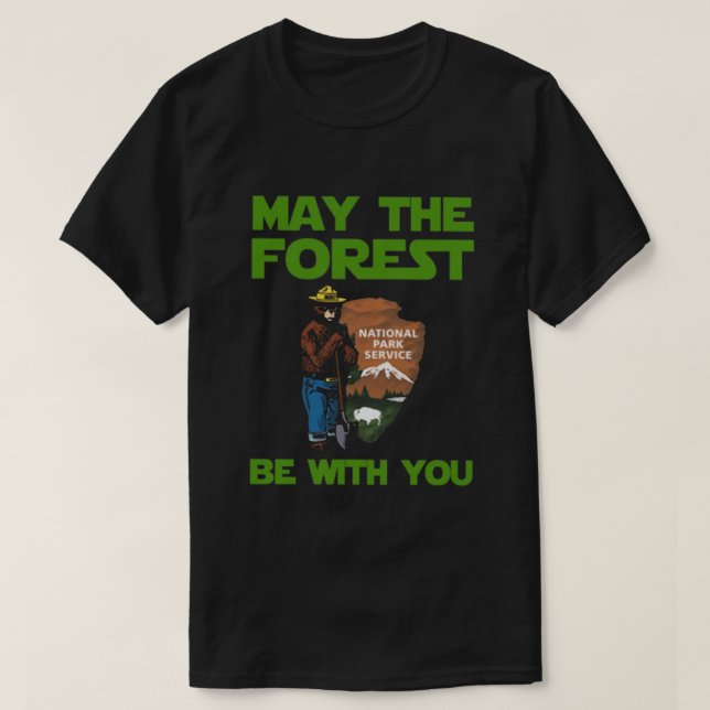 Camiseta Que el bosque esté contigo (Diseño del anverso)