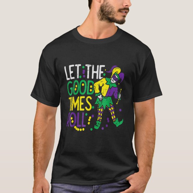 Camiseta Que El Buen Momento Lance La Banda De Jester Mardi (Anverso)