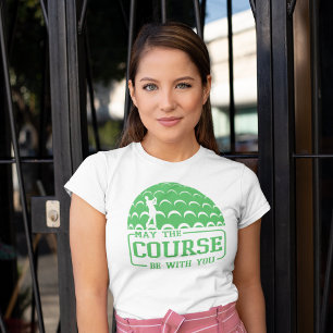 Camiseta Que el campo esté contigo Golf Funny
