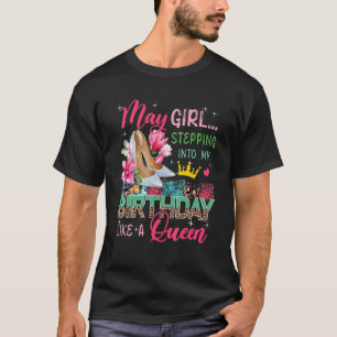 Camiseta Que el Chica entre a la reina floral alta aquí