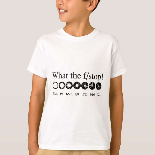 Camiseta ¿QUÉ el f/STOP? (Anverso)