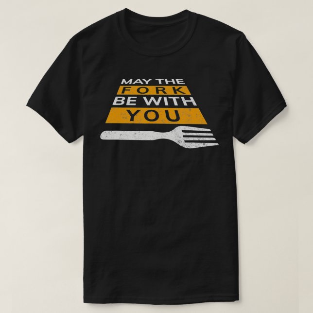 Camiseta Que el Fork esté contigo, gracioso (Diseño del anverso)