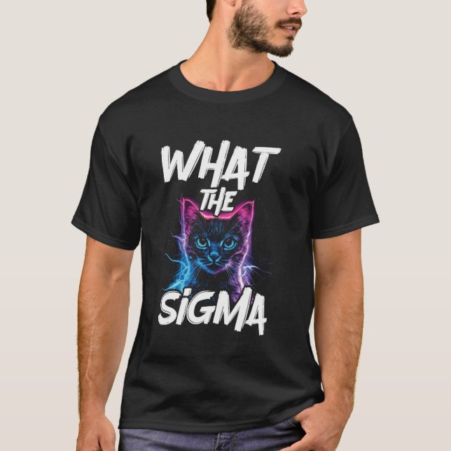 Camiseta Qué El Gato Sigma (Anverso)