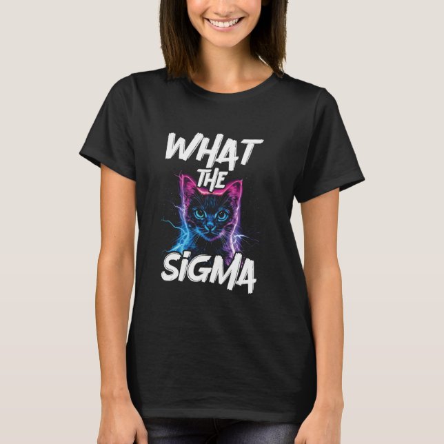 Camiseta Qué El Gato Sigma (Anverso)