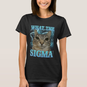 Camiseta Qué El Gato Tonto Meme Sigma Divertido Hombres Muj