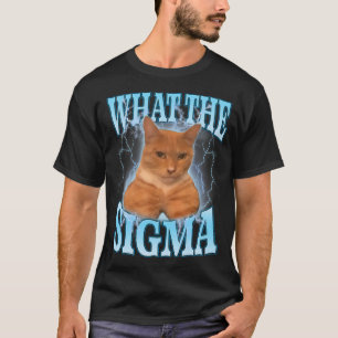 Camiseta Qué el Meme del Cerebro de Gato Sigma