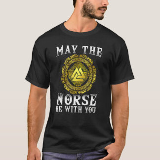 Camiseta Que El Norse Esté Con Usted En Valhalla Viking
