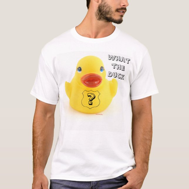 Camiseta Qué el pato del caucho del amarillo del pato (Anverso)