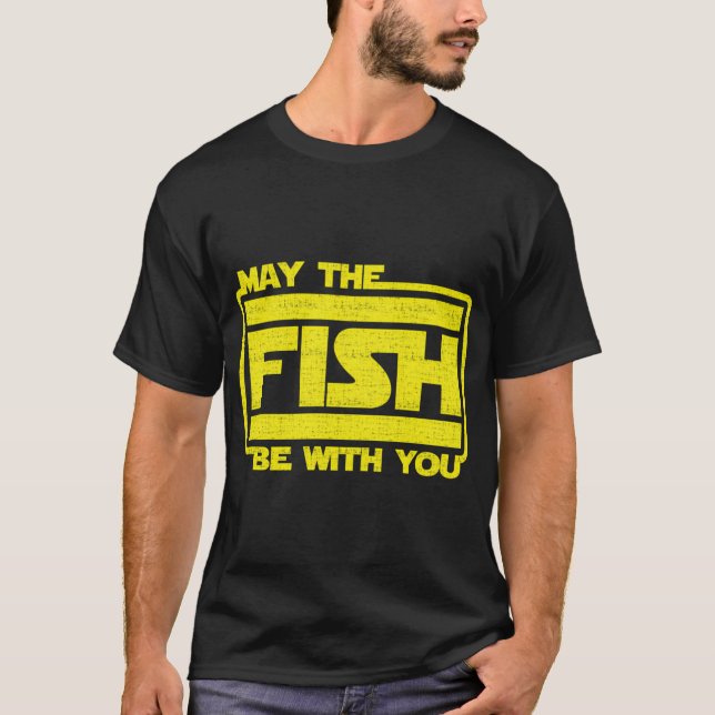 Camiseta Que El Pez Esté Contigo Pesca (Anverso)