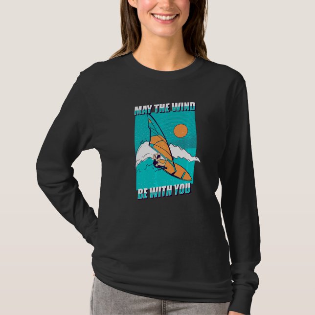Camiseta Que El Viento Esté Con Ustedes Vando Surfing Ocean (Anverso)