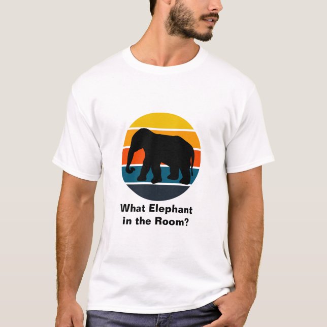 Camiseta ¿Qué elefante? (Anverso)