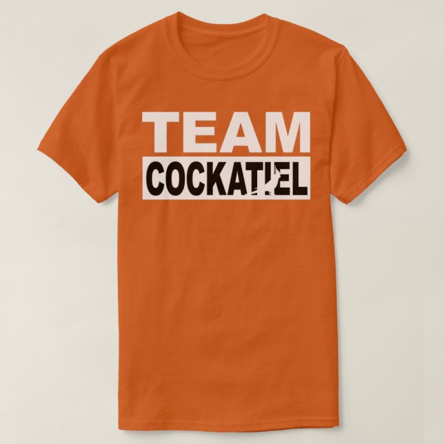 Camiseta ¿Qué equipo eres en el equipo Cockatiel un origina (Diseño del anverso)