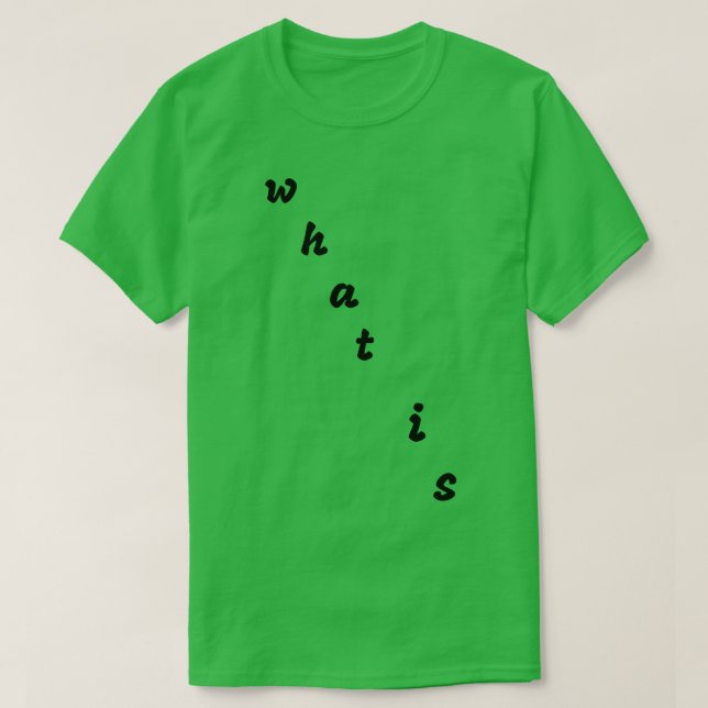 Camiseta qué es (Diseño del anverso)