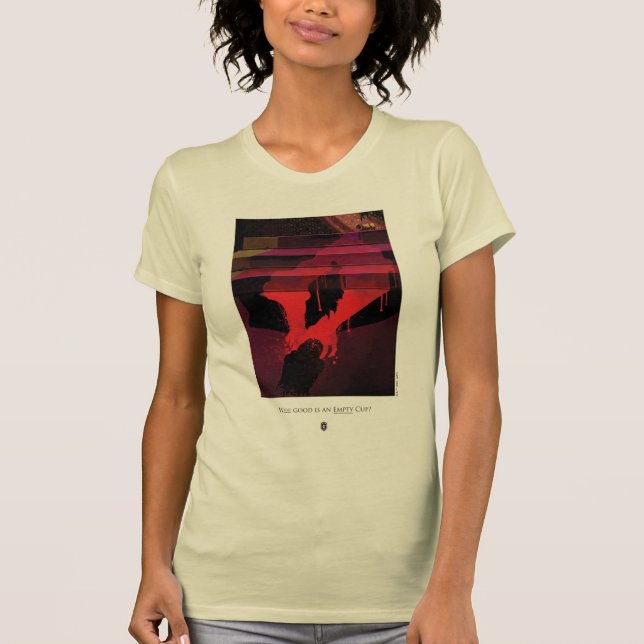 Camiseta ¿Qué es bueno para una copa vacía? (Anverso)