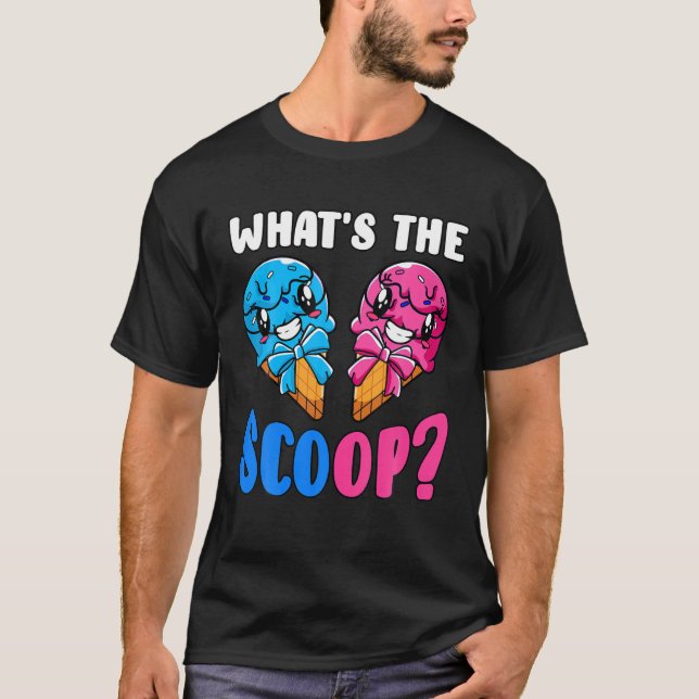 Camiseta ¿Qué es el clavija de helado de Fiesta con revelac (Anverso)