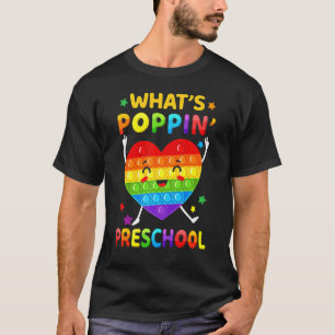 Camiseta ¿Qué es el Poppin Preescolar de vuelta a la escuel