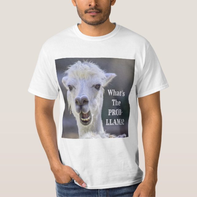 Camiseta ¿Qué es el Prob- Llama? Cute Funny LLAMA (Anverso)