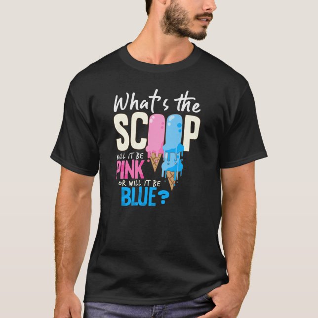 Camiseta ¿Qué es el Scoop Rosa o Azul? (Anverso)