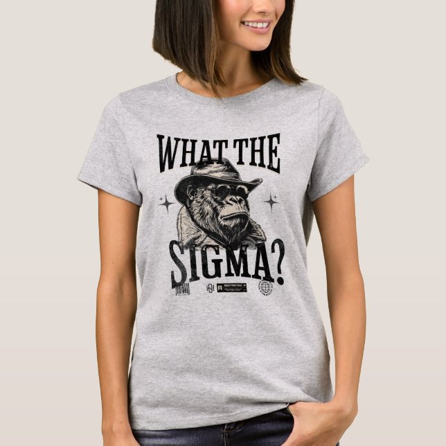 Camiseta ¿Qué Es El Sigma? Ironic Meme Brainrot (Anverso)