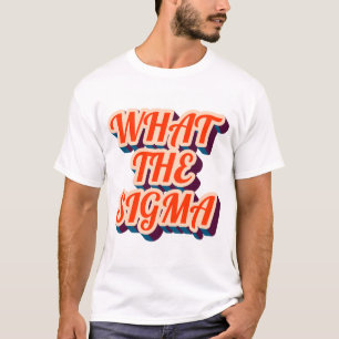 Camiseta ¿Qué Es El Sigma? Mens Tee Shirt.