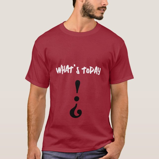 CAMISETA QUÉ ES HOY - OSCURO BÁSICO (Anverso)