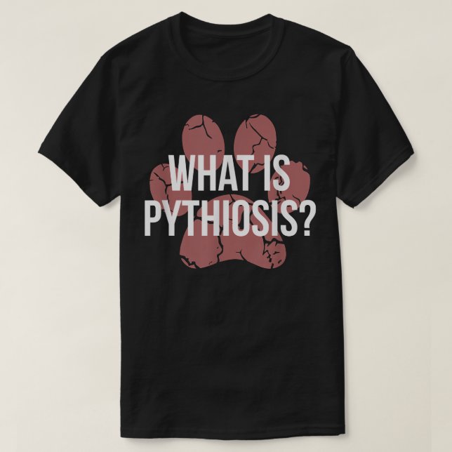 Camiseta ¿Qué es la Pitiosis? Conciencia de la Enfermedad p (Diseño del anverso)
