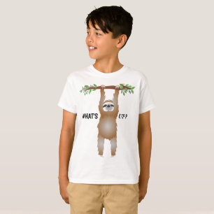 Camiseta ¿Qué es lo que cuelga de una rama de árbol?