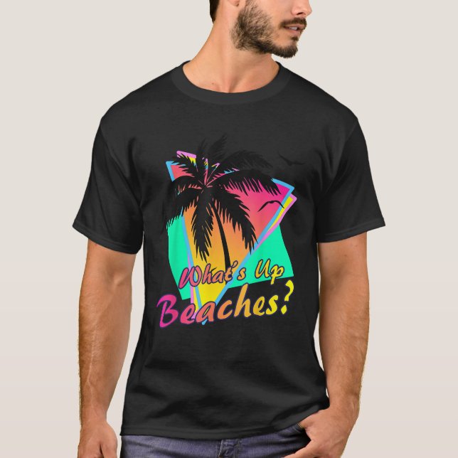 Camiseta ¿Qué es lo que hay en las playas? (Anverso)