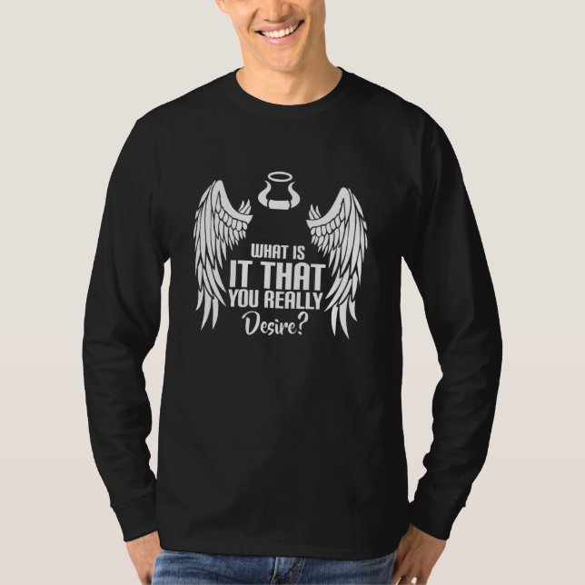 Camiseta ¿Qué Es Lo Que Realmente Desea Lucifer Occult P (Anverso)
