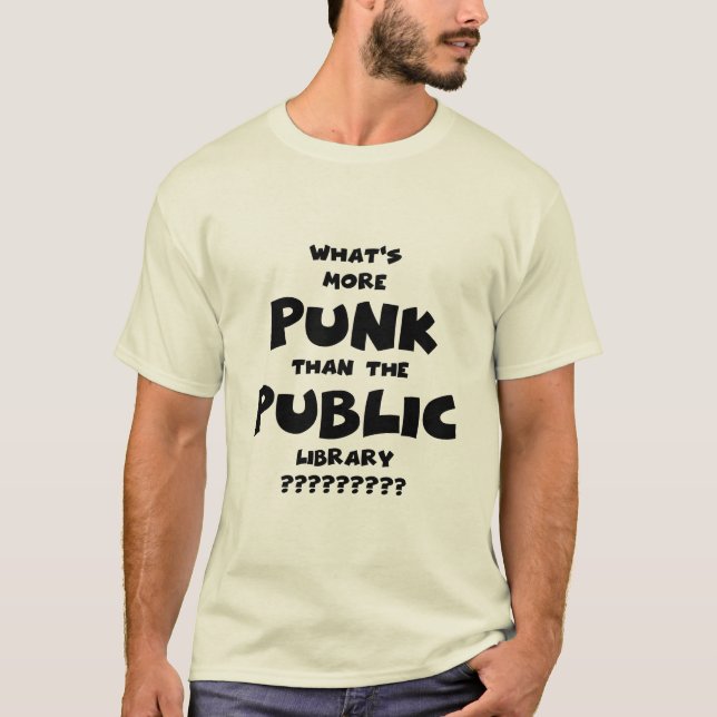 Camiseta Qué es más Punk que la Biblioteca Pública - divert (Anverso)