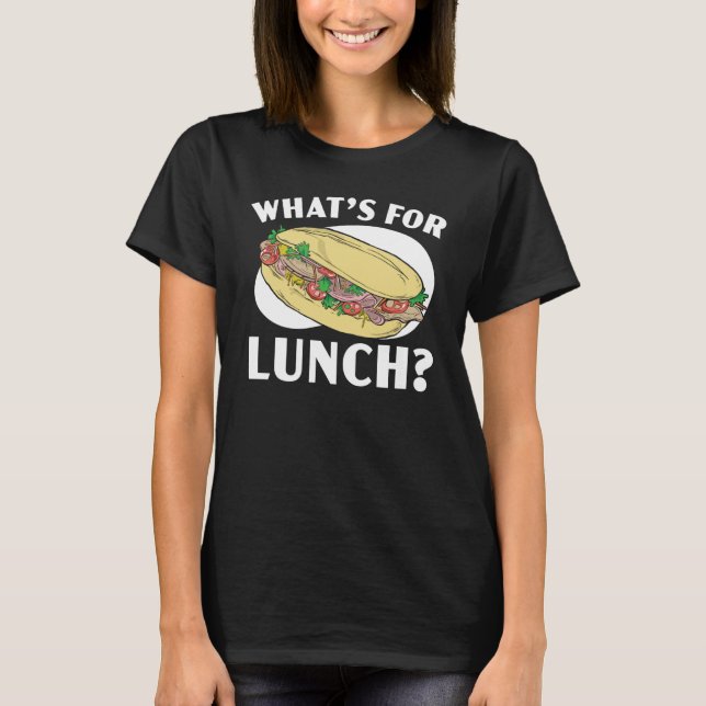 Camiseta Qué es para el almuerzo Lady Cafetería Trabajadora (Anverso)
