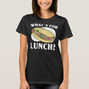 Camiseta Qué es para el almuerzo Lady Cafetería Trabajadora