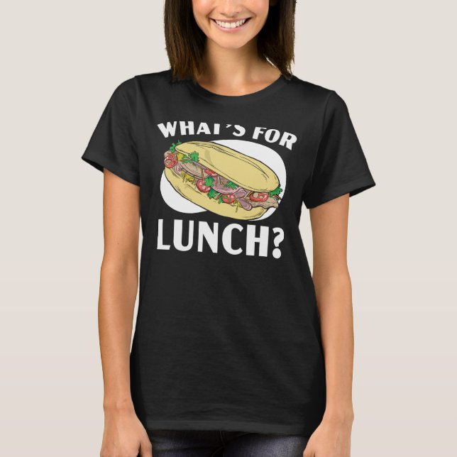 Camiseta Qué es para el almuerzo Lady Cafetería Trabajadora (Anverso)