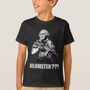 Camiseta ¿Qué es un kilómetro George Washington Meme Divert
