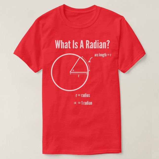 Camiseta ¿Qué es una matemática radiante? (Diseño del anverso)