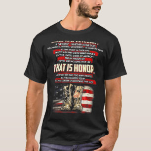 Camiseta ¿Qué Es Veterano Un Veterano Si Es Un Deber Activo